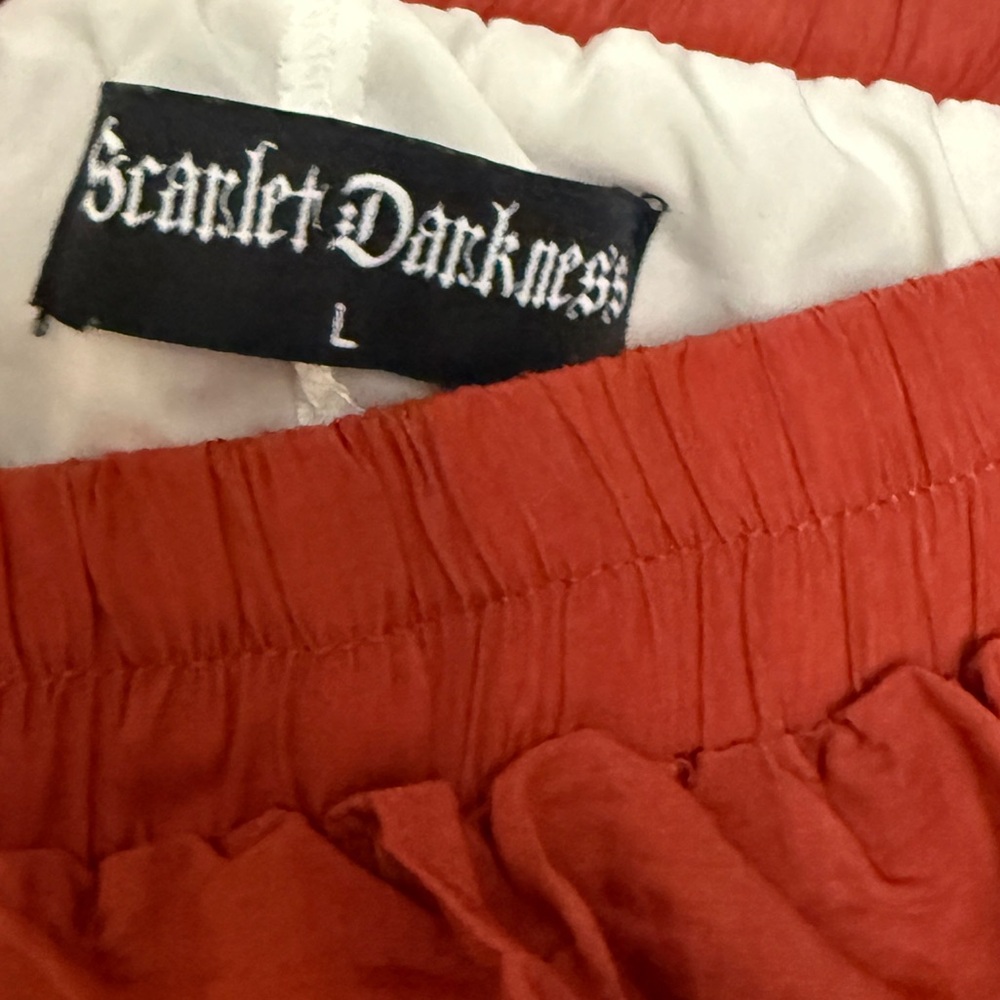 Scarlet Darkness Victorian Renaissance Two Way Midi Double Layer Skirt - Picture 8 of 11